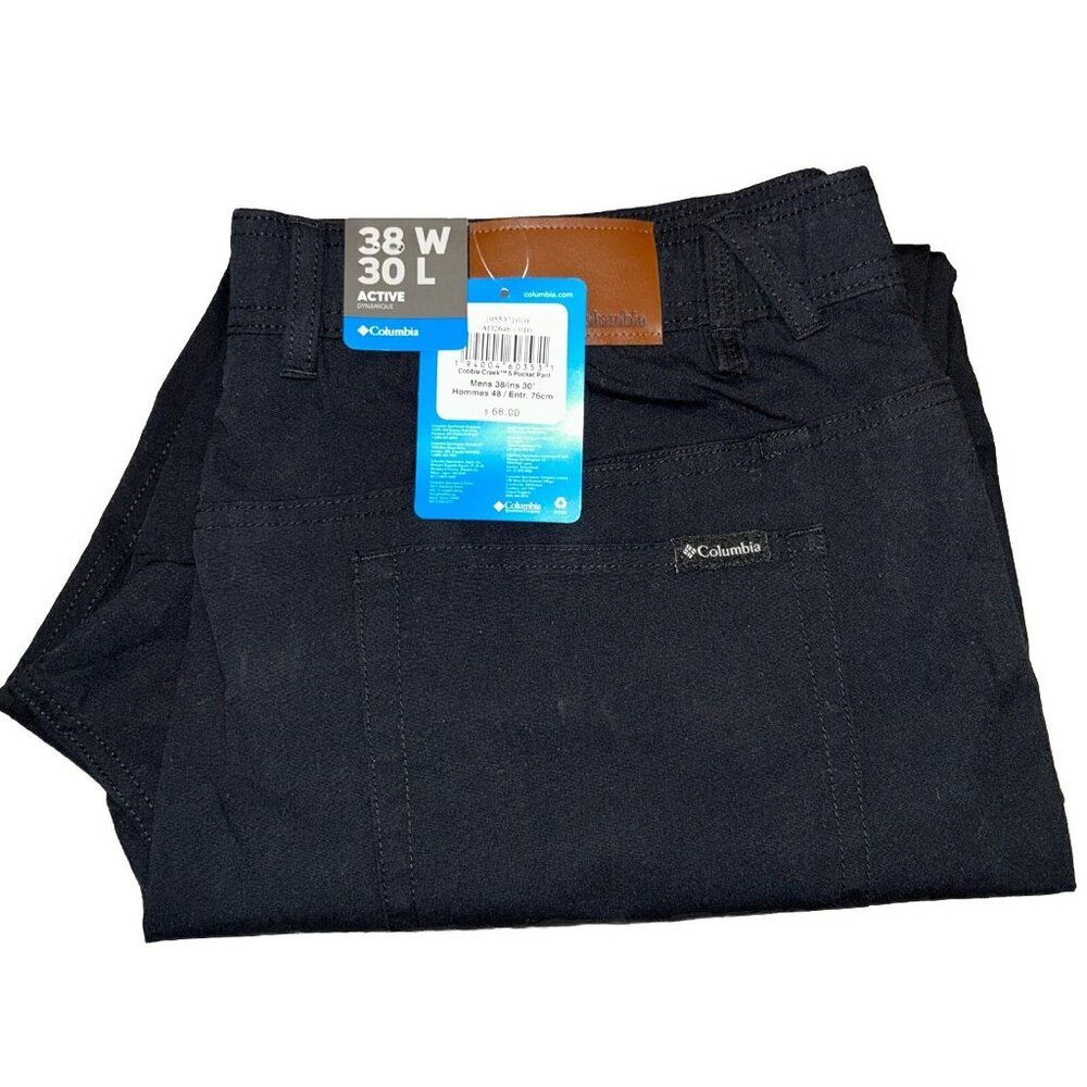 NEW Columbia Men's Cobble Creek 5 Pocket Pants Outdoors Size 38x30 MSRP $68